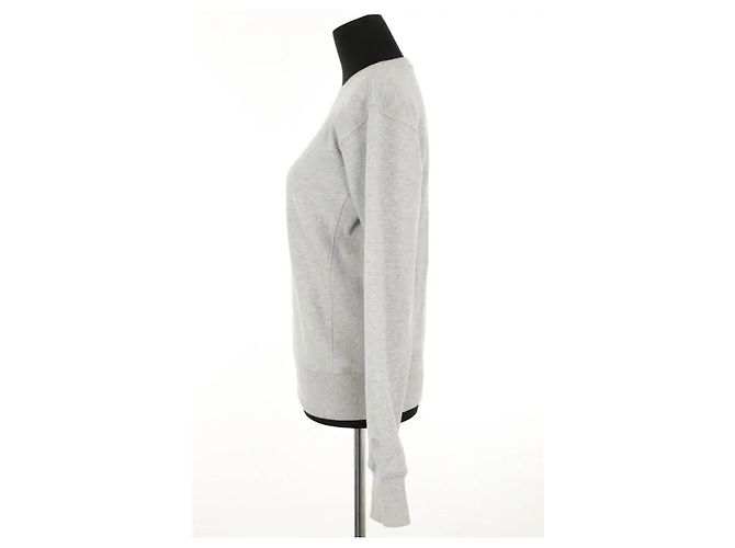 Totême Felpa in cotone grigio - vista 3
