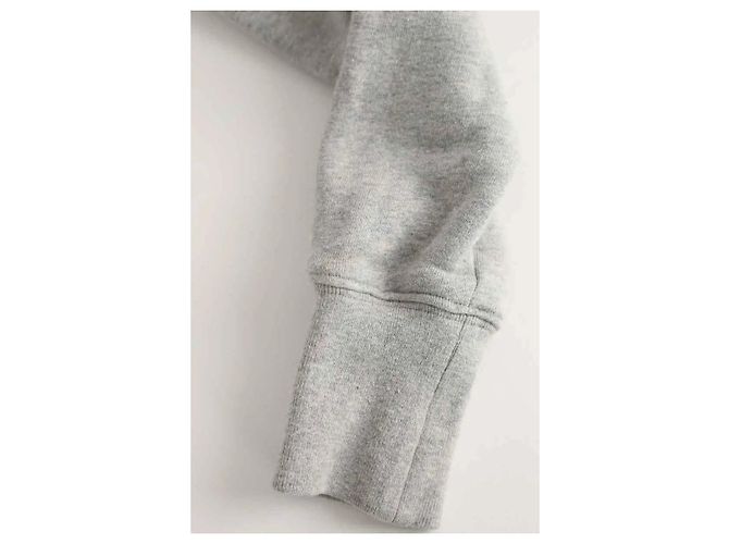 Totême Felpa in cotone grigio - vista 5