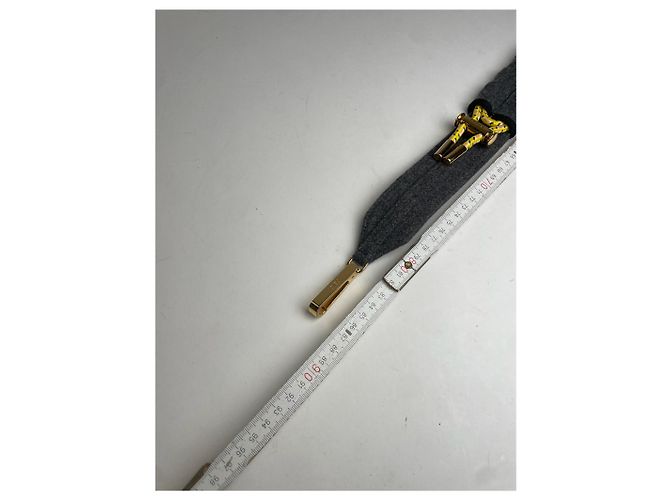 Vintage Fendi Wollgürtel grau - Ansicht 4