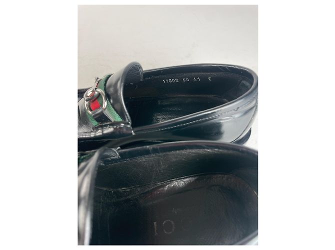 Mocassini in pelle lucida Gucci da uomo vintage EU41 Nero - vista 4