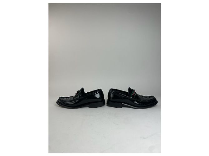 Mocassini in pelle lucida Gucci da uomo vintage EU41 Nero - vista 6