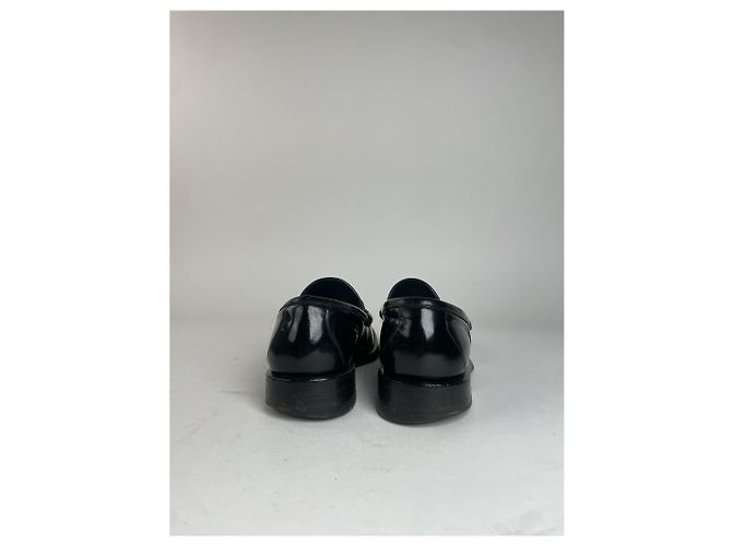 Mocassini in pelle lucida Gucci da uomo vintage EU41 Nero - vista 7