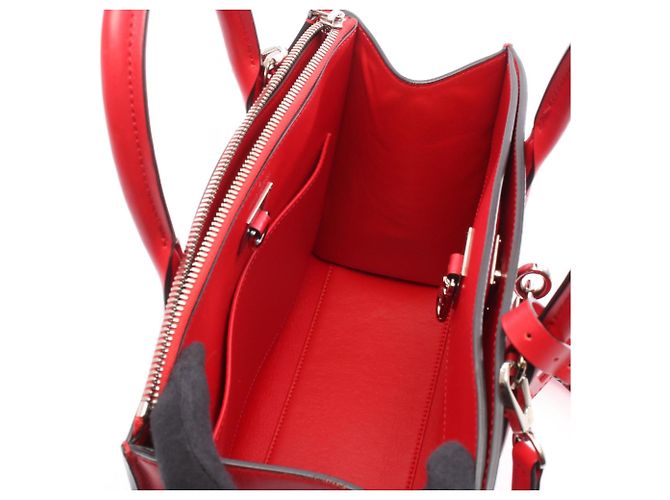 Borsa City Steamer PM Louis Vuitton Rosso - vista 3