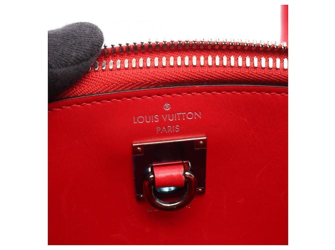 Borsa City Steamer PM Louis Vuitton Rosso - vista 4