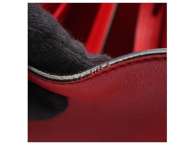 Borsa City Steamer PM Louis Vuitton Rosso - vista 9