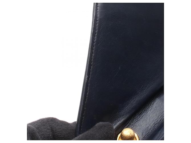 Borsa a Spalla Chanel Coco Mark Rosso Blu navy - vista 8