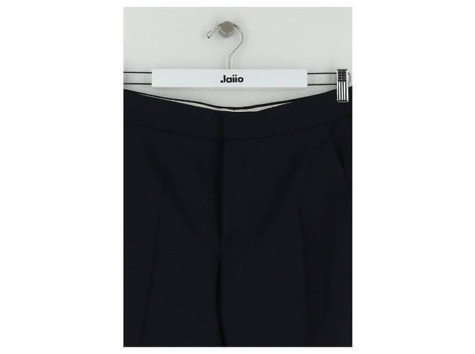 Chloé Stora Calça larga de lã marinha Azul marinho - vista 2