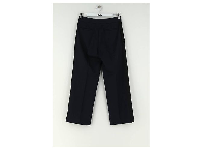 Chloé Stora Calça larga de lã marinha Azul marinho - vista 4