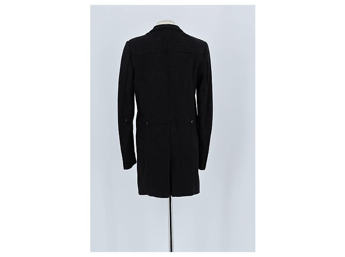 The Kooples Abrigo de lana negro - vista 6