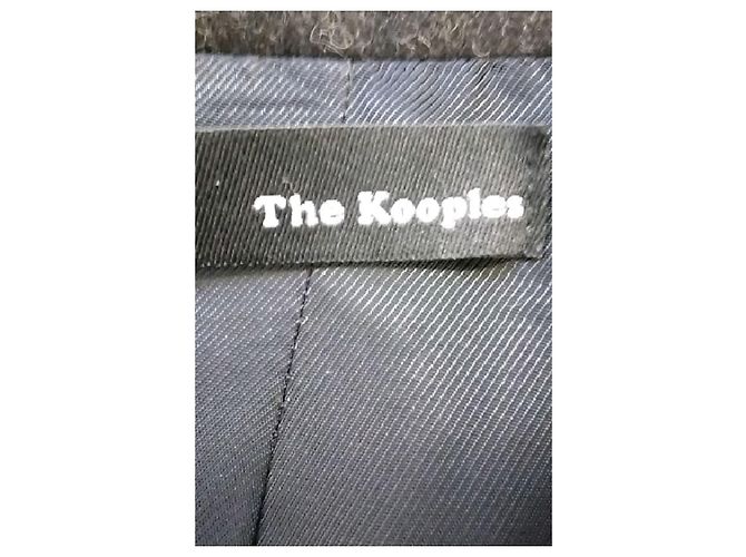 The Kooples Abrigo de lana negro - vista 7