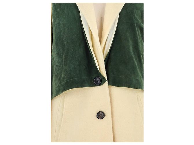 Margaux Lonnberg Abrigo de lana beige - vista 3