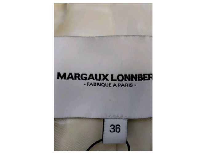 Margaux Lonnberg Abrigo de lana beige - vista 7
