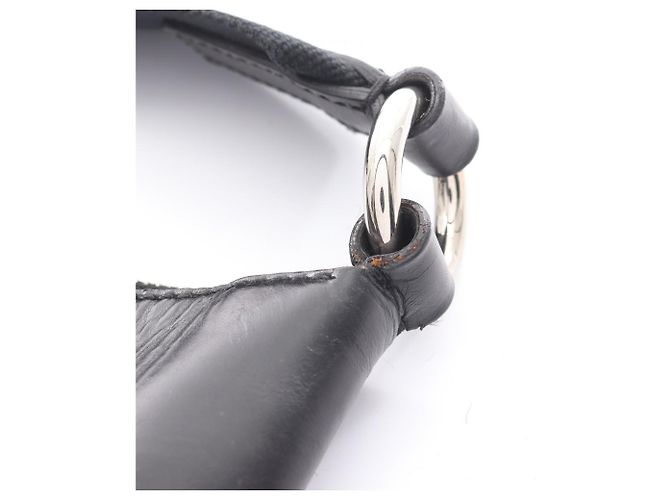 Borsa a Spalla Prada da Donna in Nylon e Pelle Nera Nero - vista 14
