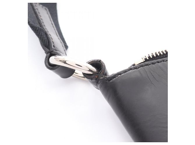 Borsa a Spalla Prada da Donna in Nylon e Pelle Nera Nero - vista 15