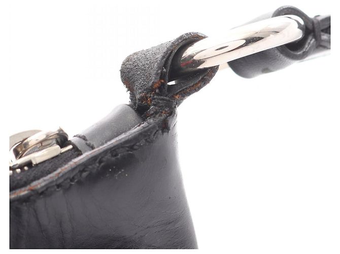Borsa a Spalla Prada da Donna in Nylon e Pelle Nera Nero - vista 6