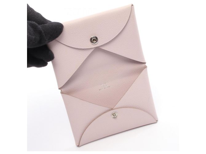 Monedero Calvi de Hermès en rosa - vista 3