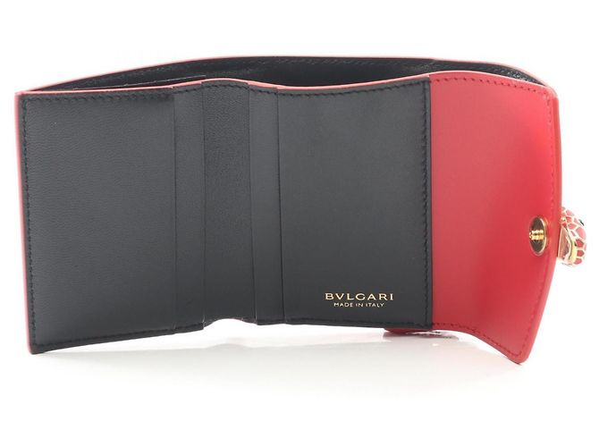 Bulgari Billetera Bvlgari Serpenti Forever de dos pliegues Rosa - vista 3