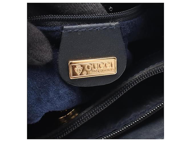 Borsa a Spalla Gucci Interlocking G Blu navy - vista 4