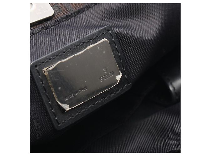 Fendi Zucchino Tote Bag Braun Schwarz - Ansicht 4