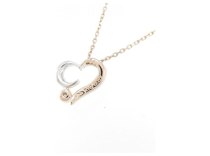 Autre Marque Collana in Oro K10 con Diamante Star Jewelry Rosa Bianco - vista 4