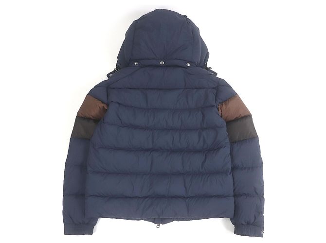Moncler ENZIAN GIUBOTTO Chaqueta de Plumas de Nylon Castaño Azul Azul marino - vista 4