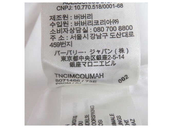 Camicia a Maniche Corte Burberry Bianco - vista 11
