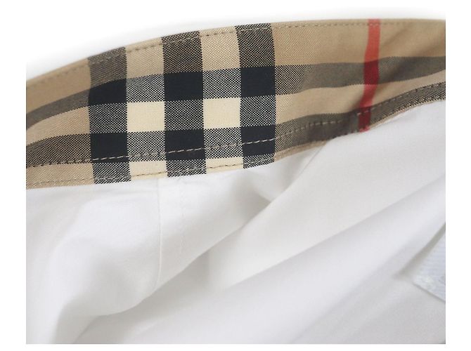 Camicia a Maniche Corte Burberry Bianco - vista 4