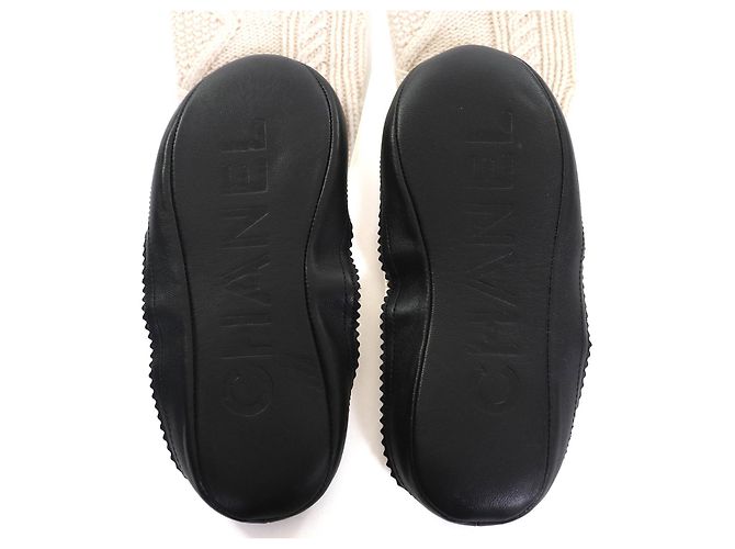 Timeless Conjunto de 2 piezas de cachemira COCO Mark de Chanel - Artículos para el hogar Negro Beige - vista 11