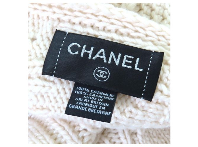 Timeless Conjunto de 2 piezas de cachemira COCO Mark de Chanel - Artículos para el hogar Negro Beige - vista 12
