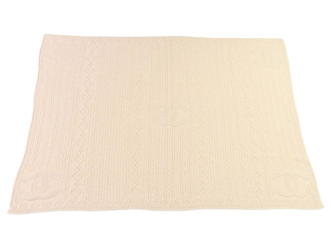 Timeless Conjunto de 2 piezas de cachemira COCO Mark de Chanel - Artículos para el hogar Negro Beige - vista 3