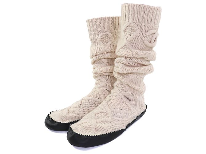 Timeless Conjunto de 2 piezas de cachemira COCO Mark de Chanel - Artículos para el hogar Negro Beige - vista 6