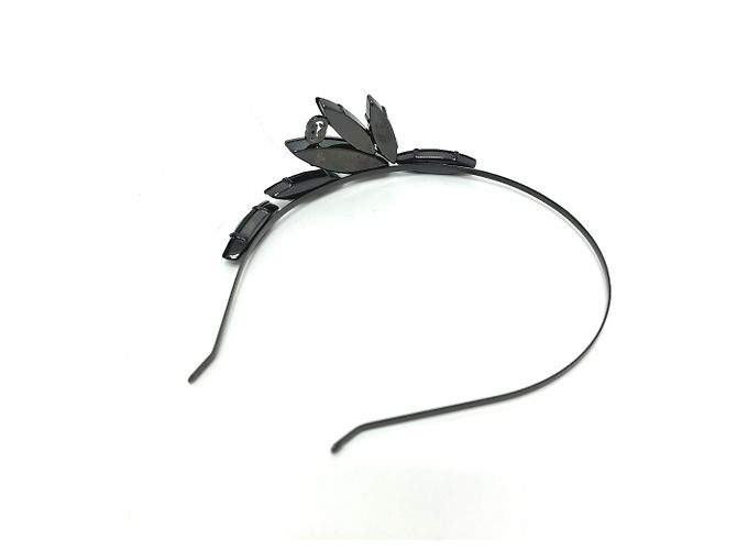 Accessorio per capelli GG Crystal e Bijou di GUCCI Nero - vista 2