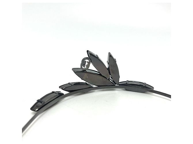 Accessorio per capelli GG Crystal e Bijou di GUCCI Nero - vista 3