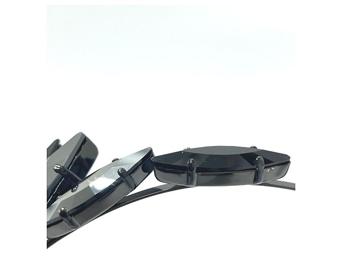 Accessorio per capelli GG Crystal e Bijou di GUCCI Nero - vista 5