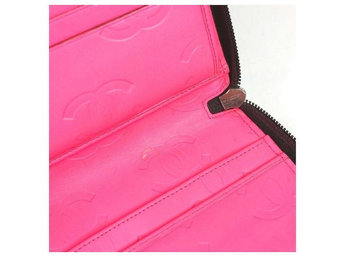 Cartera Larga Línea Cambon de Chanel Negro Rosa - vista 15