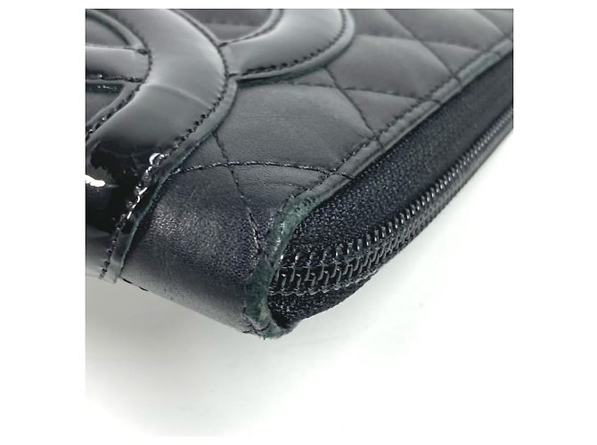 Cartera Larga Línea Cambon de Chanel Negro Rosa - vista 6
