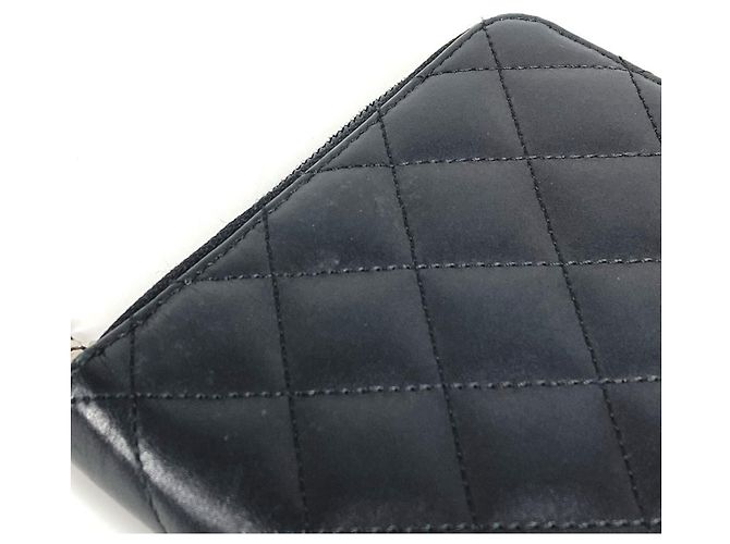 Cartera Larga Línea Cambon de Chanel Negro Rosa - vista 8