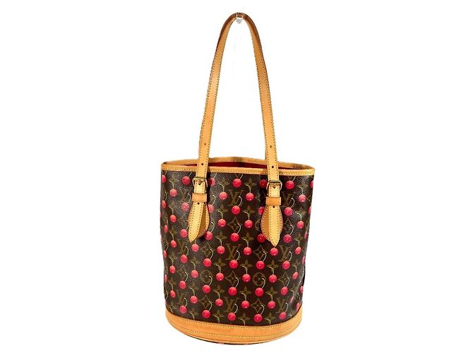 Bucket Louis Vuitton Monogram Kirschtasche Braun Rot Monogramm - Ansicht 2
