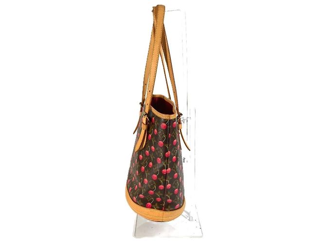 Bucket Louis Vuitton Monogram Kirschtasche Braun Rot Monogramm - Ansicht 3