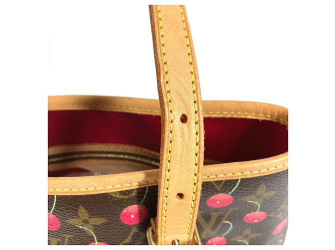 Bucket Louis Vuitton Monogram Kirschtasche Braun Rot Monogramm - Ansicht 9