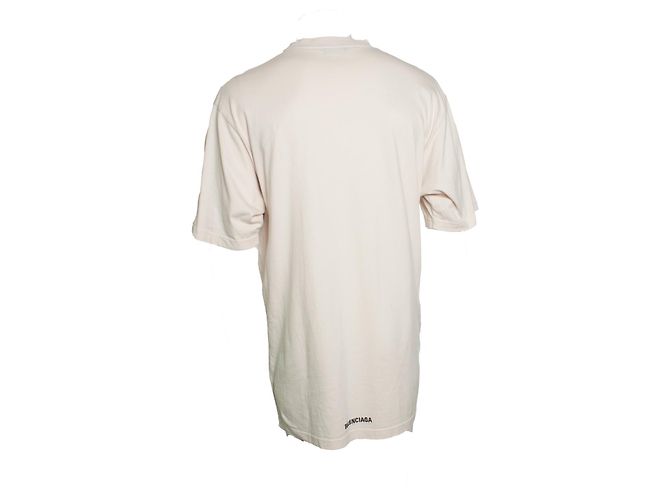 Balenciaga, camiseta básica en blanco roto - vista 2