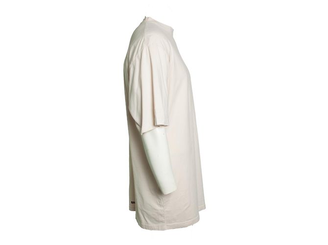 Balenciaga, camiseta básica en blanco roto - vista 3
