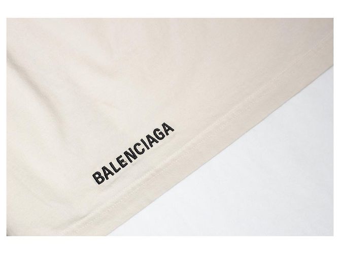 Balenciaga, camiseta básica en blanco roto - vista 5