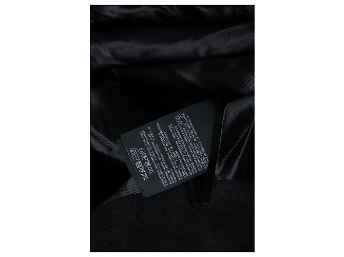 Schwarze Fischgrät-Blazerjacke von Saint Laurent 2018 - Ansicht 2