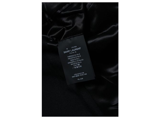 Schwarze Fischgrät-Blazerjacke von Saint Laurent 2018 - Ansicht 5