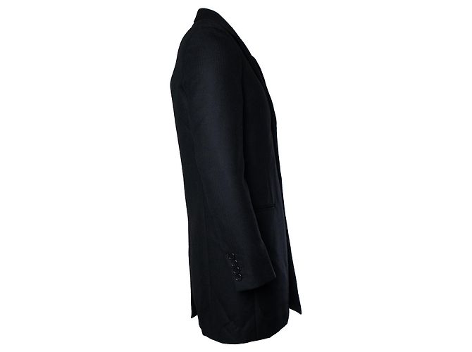 Schwarze Fischgrät-Blazerjacke von Saint Laurent 2018 - Ansicht 7