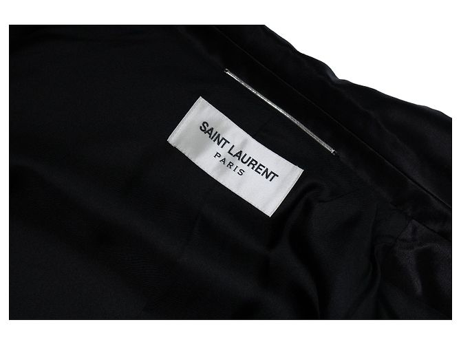 Schwarzer Seidenblazer von Saint Laurent 2021 - Ansicht 2