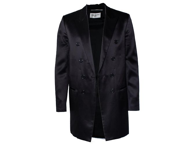 Schwarzer Seidenblazer von Saint Laurent 2021 - Ansicht 6
