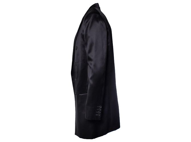 Schwarzer Seidenblazer von Saint Laurent 2021 - Ansicht 7