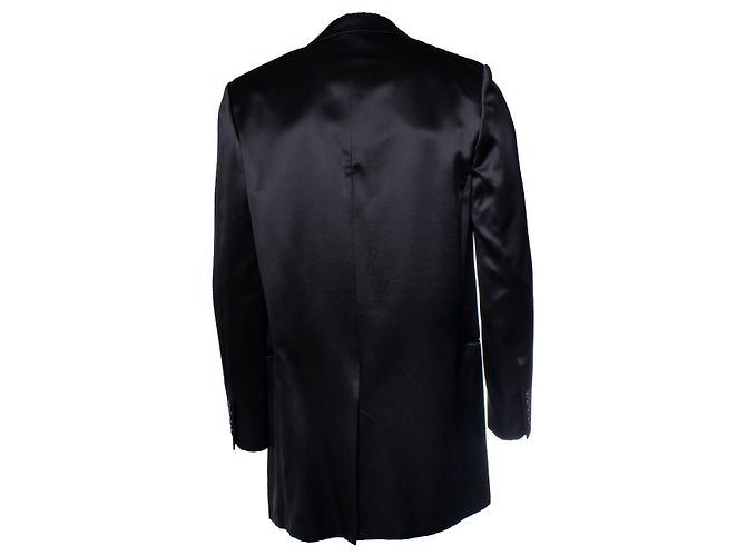 Schwarzer Seidenblazer von Saint Laurent 2021 - Ansicht 8